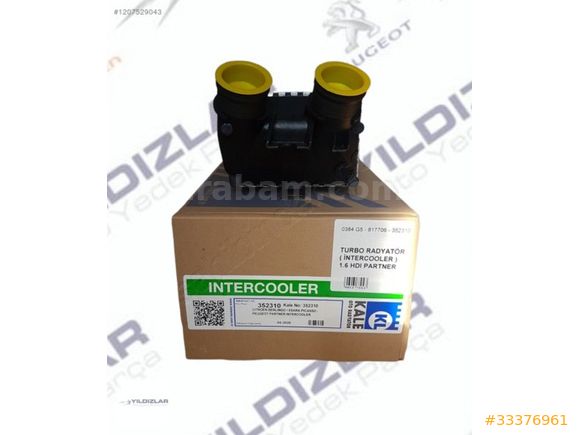 TURBO RADYATÖR 1.6 HDI (INTERCOOLER) 0384G5