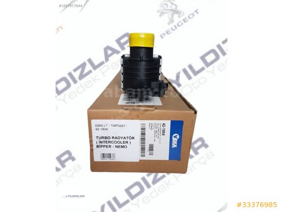 TURBO RADYATÖR (INTERCOOLER) 0384L7
