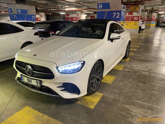 Sahibinden 2020 yılı sonu çıkışlı Temiz ve kusursuz bakımları tam Mercedes - Benz E 300 AMG Coupe İncili beyaz. Detaylı iç ve dış bakım yapılmıştır