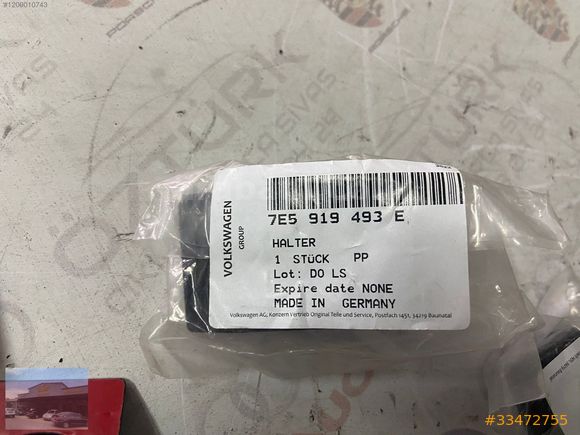 VW TRANSPORTER T7 ÖN TAMPON PARK SENSÖR TUTUCULARI 7E5919493E