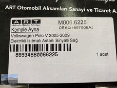 6Q1857508AJ VW POLO 5 ELEKTRİKLİ ISITMALI SAĞ DİKİZ AYNA