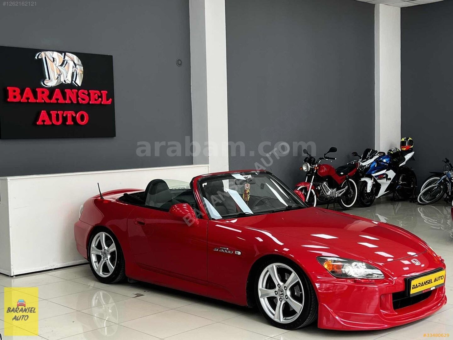 Galeriden Honda S2000 2.0 Vtec 2006 Model Tokat 145.000 km Kırmızı 3