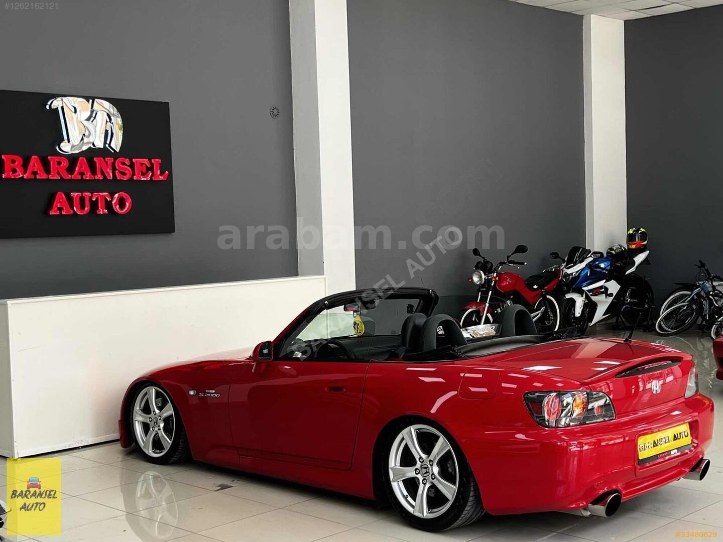 Galeriden Honda S2000 2.0 Vtec 2006 Model Tokat 145.000 km Kırmızı 7