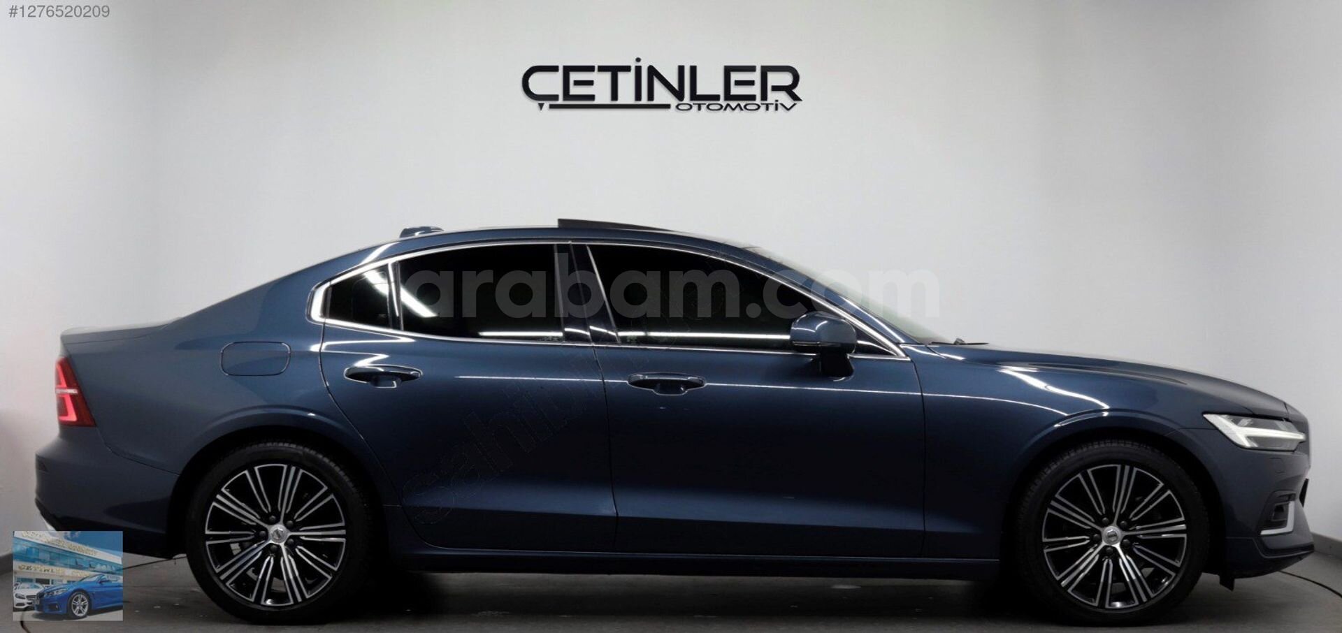 ÇETİNLERDEN 2020 VOLVO S60 2.0 B5 MAVİ İÇİ TABA HATASIZ BOYASIZ 5
