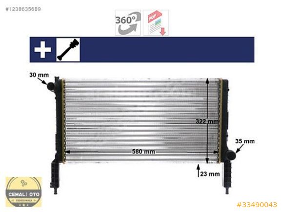 FİAT DOBLO SU RADYATORU