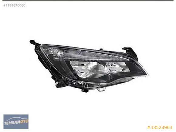 OPEL ASTRA J LEDLİ SİYAH ZEMİN SAĞ ÖN FAR SIFIR 13365291