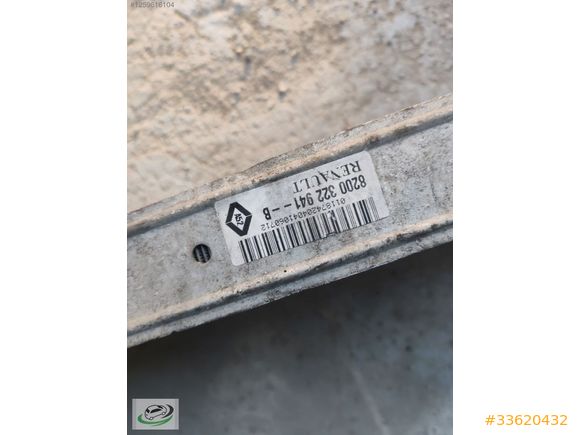 8200322941b Renault kango 1.5 dci intercooler turbo radyatörü