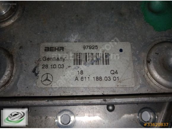A6111880301 Mercedes Sprinter Yağ Soğutucu