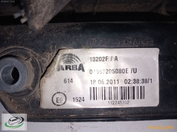 13202F/A Peugeot Bipper Sağ Stop