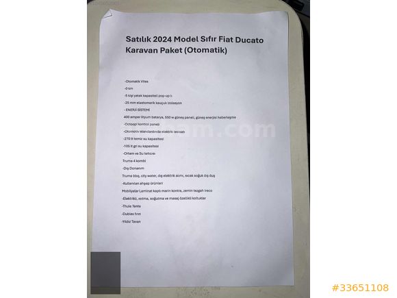 İMKAN AUTO'dan FULL+FULL 1. SINIF KARAVAN FİAT DUCATO