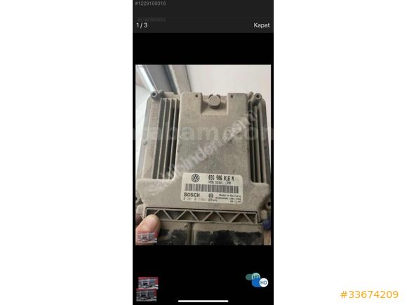 Woswogen caddy araç beyni 03G906016N