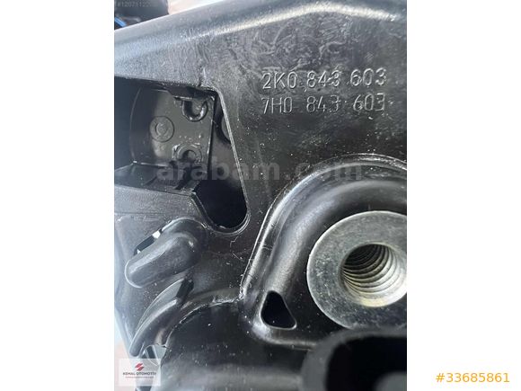 VW TRANSPORTER T5 CADDY SÜRGÜLÜ KAPI KİLİDİ 2K0843603 7H0843603