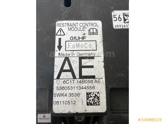 FORD TRANSIT AIRBAG BEYNİ 5WK43536 08110512