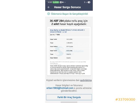 ERBENLERDEN ÇOK TEMİZ BENZİN+LPG li MEGANE 2