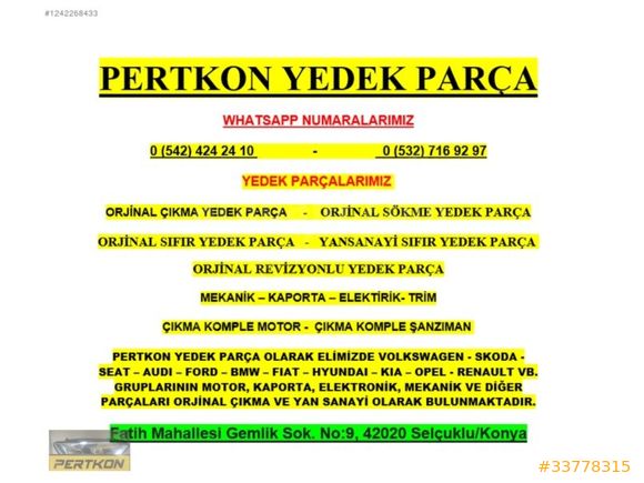 FİAT FİORİNO SAĞ ÖN KAPI ÇIKMA
