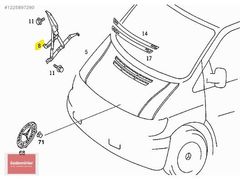 MERCEDES W638 SAĞ/SOL KAPUT MENTEŞESİ A6387500251 A6387500351