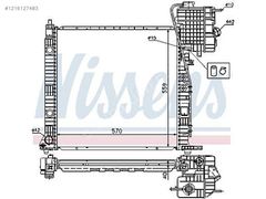 MERCEDES VITO W638 SU RADYATÖRÜ NİSSENS 1701400SF14(A6385013001)