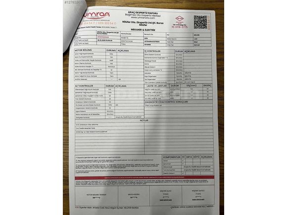 2018 SERVİS BAKIMLI 260000 KM