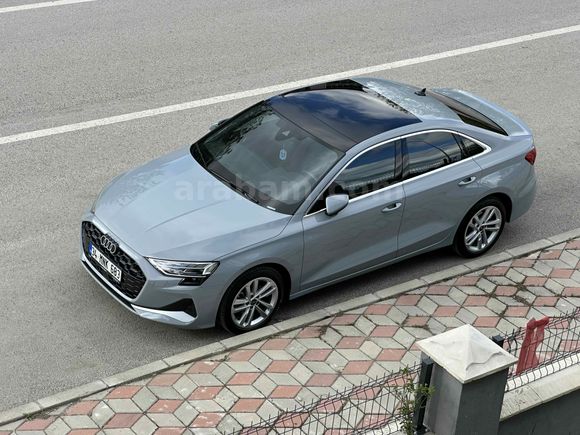 2025 çıkışlı Özel renk sedefli inci gri komple  ppf Audi A3 Sedan 35 TFSI Advanced+Premium  cam tavan elk açılır bagaj 