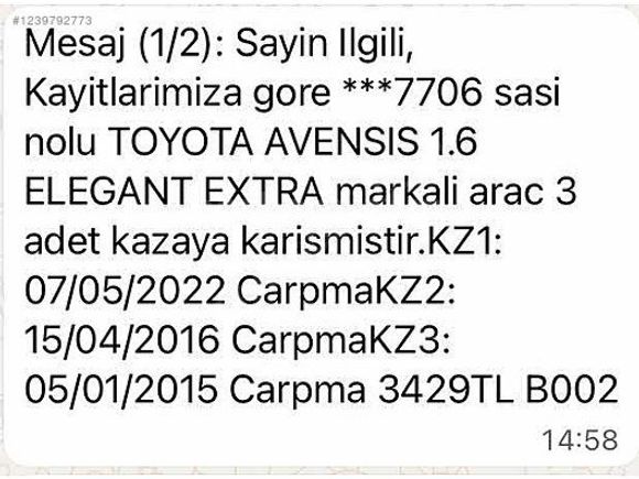 2013 AVANSİS 1.6 ELEGANT EXTRA HATASIZ