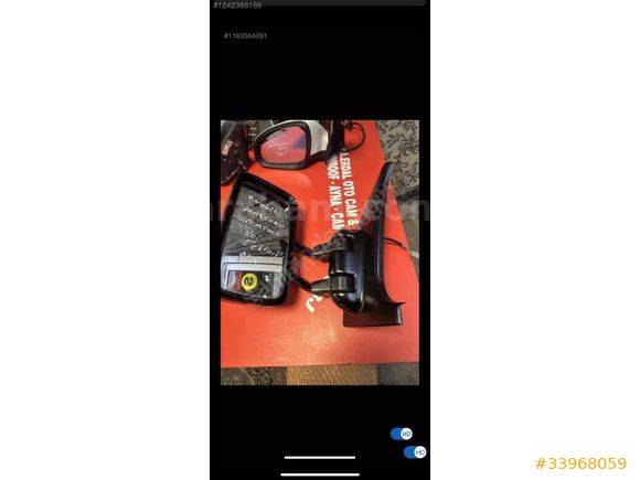 Renault mascott elektrikli orj sol ayna