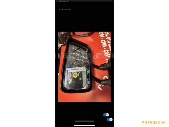 Renault mascott elektrikli orj sol ayna