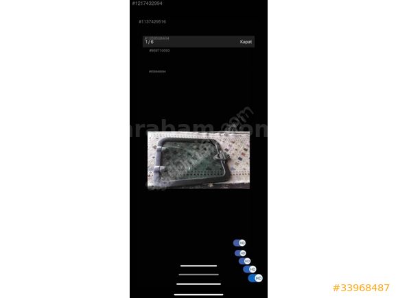 Ford transit custom orta sürgülü cam