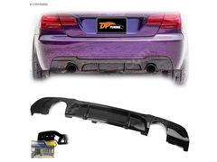 E90 M performans Diffuser Left Right Dual Exsaust Piano Black AB
