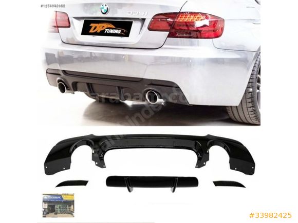 E92 M Technic P Style Diffuser Piano Black ABS / 2007-2013 (R+L