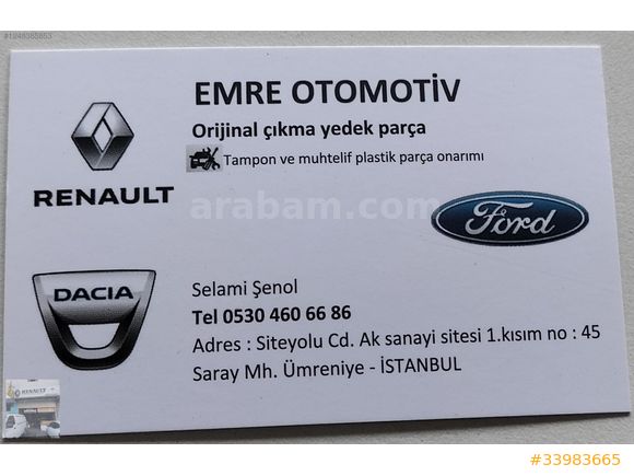 02456 RENAULT EXPRESS SOL ÖN KAPI