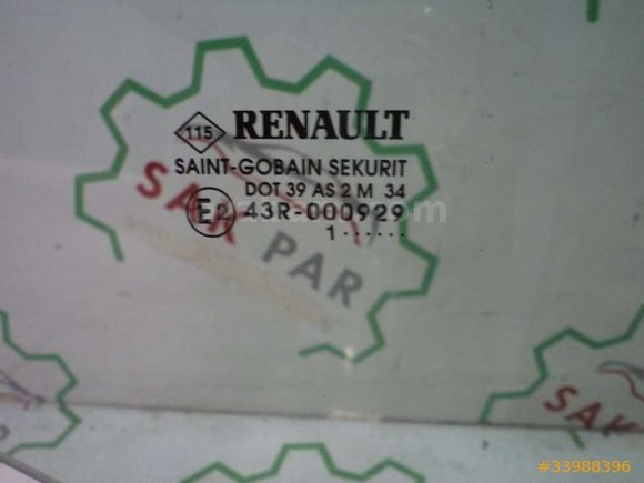 Renault Kangoo Sağ Ön Kapı Camı Orjinal CP