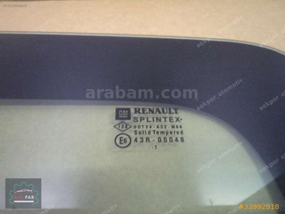 Renault Trafic 2 Sağ Arka Kapı Camı Orj 8200005551 YP