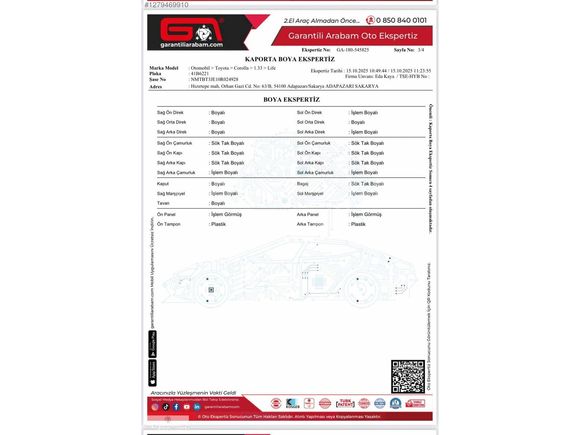 COROLLA 2015 1.33 LİFE 113.BİN KMDE TRAMERSİZ+DEĞİŞENSİZ EXPERLİ