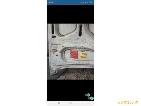 RENAULT EXPRESS MOTOR KAPUTU ORJİNAL