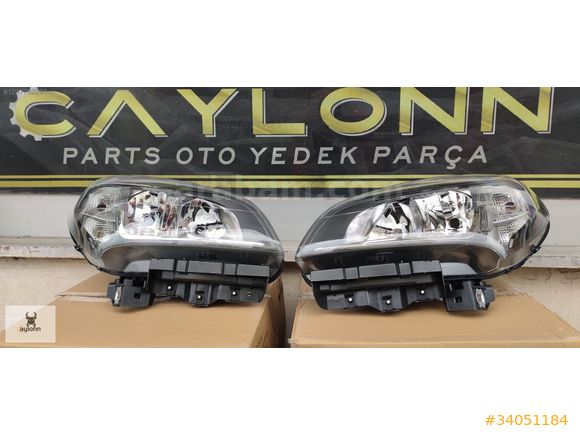 FİAT DOBLO 4 2015-2023 ÖN SAĞ SOL FAR SİYAH-KROM