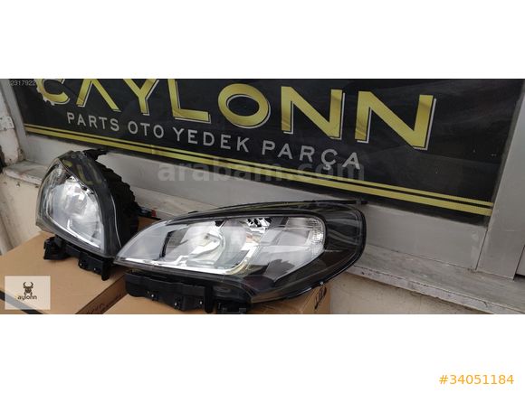 FİAT DOBLO 4 2015-2023 ÖN SAĞ SOL FAR SİYAH-KROM