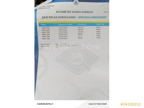 Sahibinden Opel Astra 1.3 CDTI CLASİC PLUS 2011 Model
