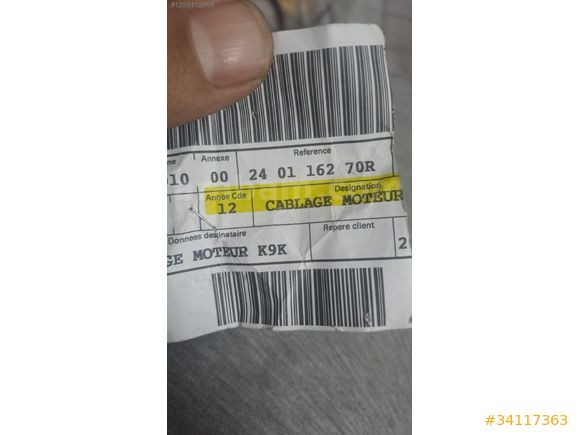 240116270R kango 1.5 motor tesisatı