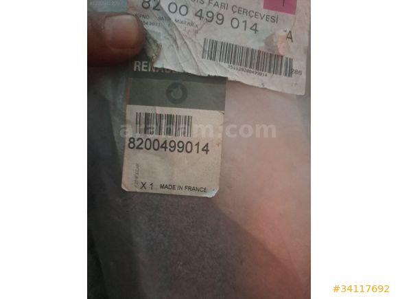 8200499014 kango 3 sol üst stop çerçevesi
