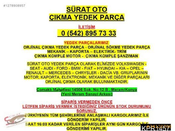 OPEL COMBO C ÖN DİREK İÇ BAKALİT ORJİNAL ÇIKMA ORİJİNAL