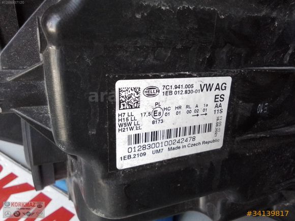 VOLKSWAGEN CRAFTER SOL FAR 7C1941005