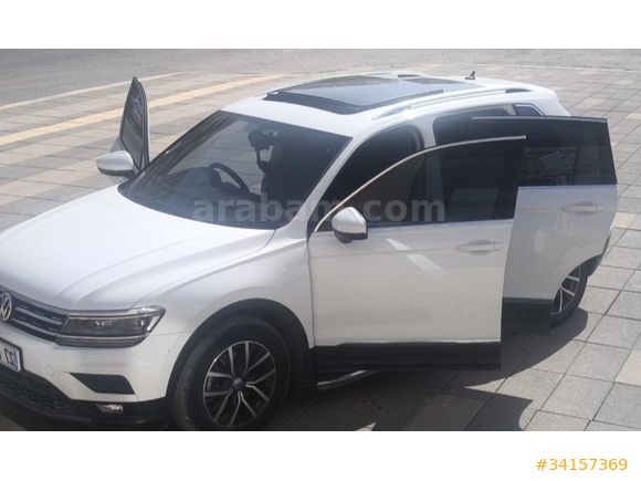 memurdan Tiguan 1.6 TDi Comfortline 2019 servis bakımlı Model  38500 km Beyaz