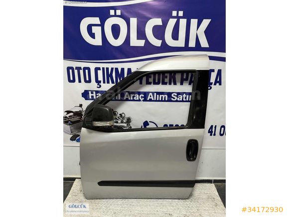Fiat Doblo 3/4 Sol Ön Kapı Gri ORJİNAL