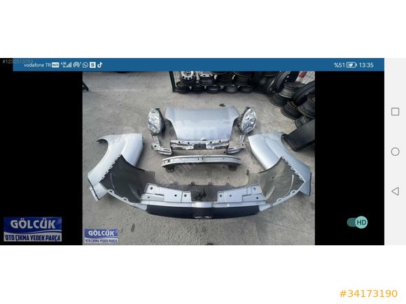 Fiat doblo 3 ön kaput ve ön set