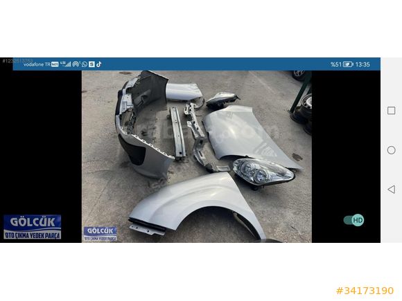 Fiat doblo 3 ön kaput ve ön set