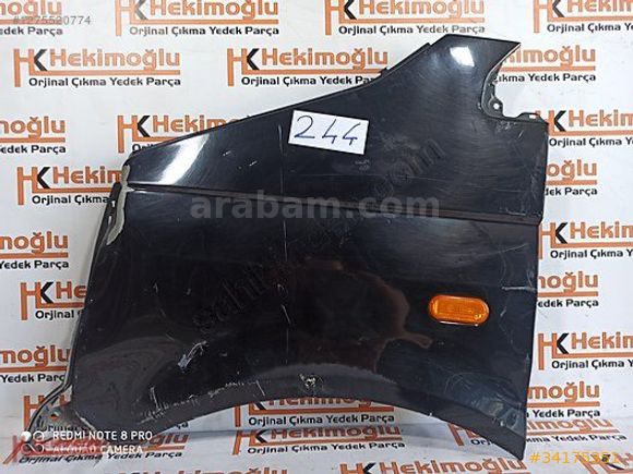 VW TRANSPORTER T5 2004-2009 SOL ÖN ÇAMURLUK ORJİNAL HASARLI SİYA