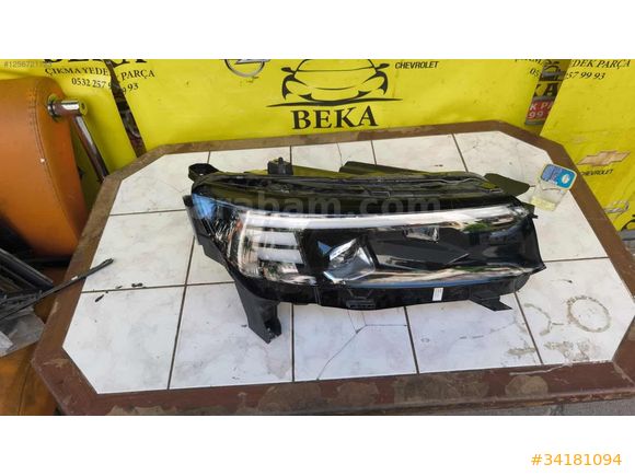 OPEL COMBO E SAĞ FAR ÇIKMA ORJİNAL YEDEK PARÇA