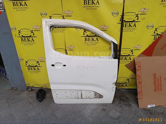 OPEL COMBO E SAĞ ÖN KAPI BEYAZ ÇIKMA ORJİNAL YEDEK PARÇA