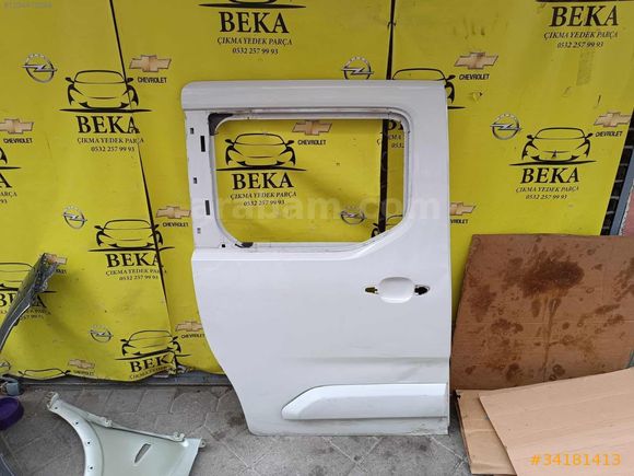 OPEL COMBO E SAĞ ARKA KAPI BEYAZ ÇIKMA ORJİNAL YEDEK PARÇA