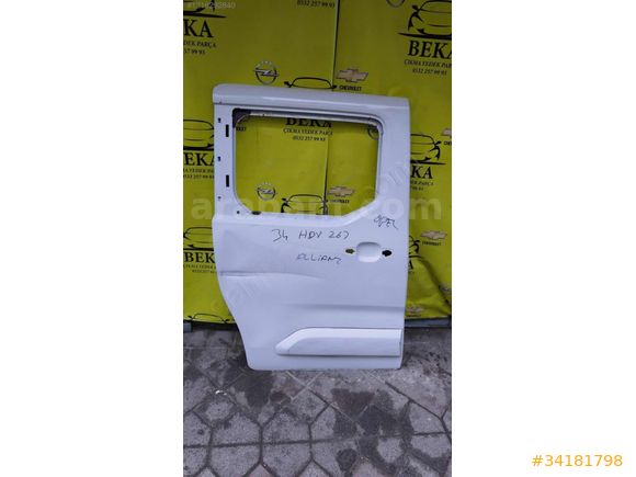 OPEL COMBO E SAĞ SÜRGÜLÜ KAPI BEYAZ ÇIKMA ORJİNAL YEDEK PARÇA